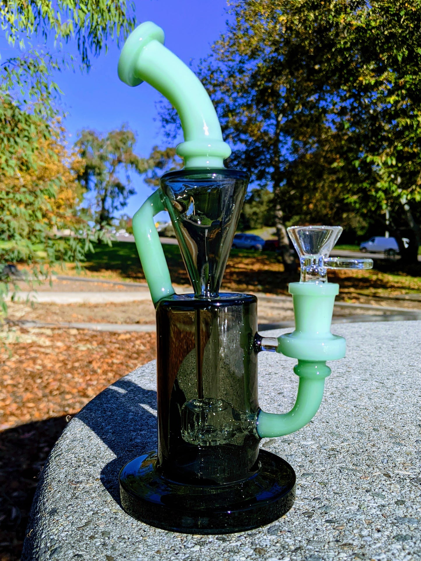 9" Green Premium Klein Recycler Rig
