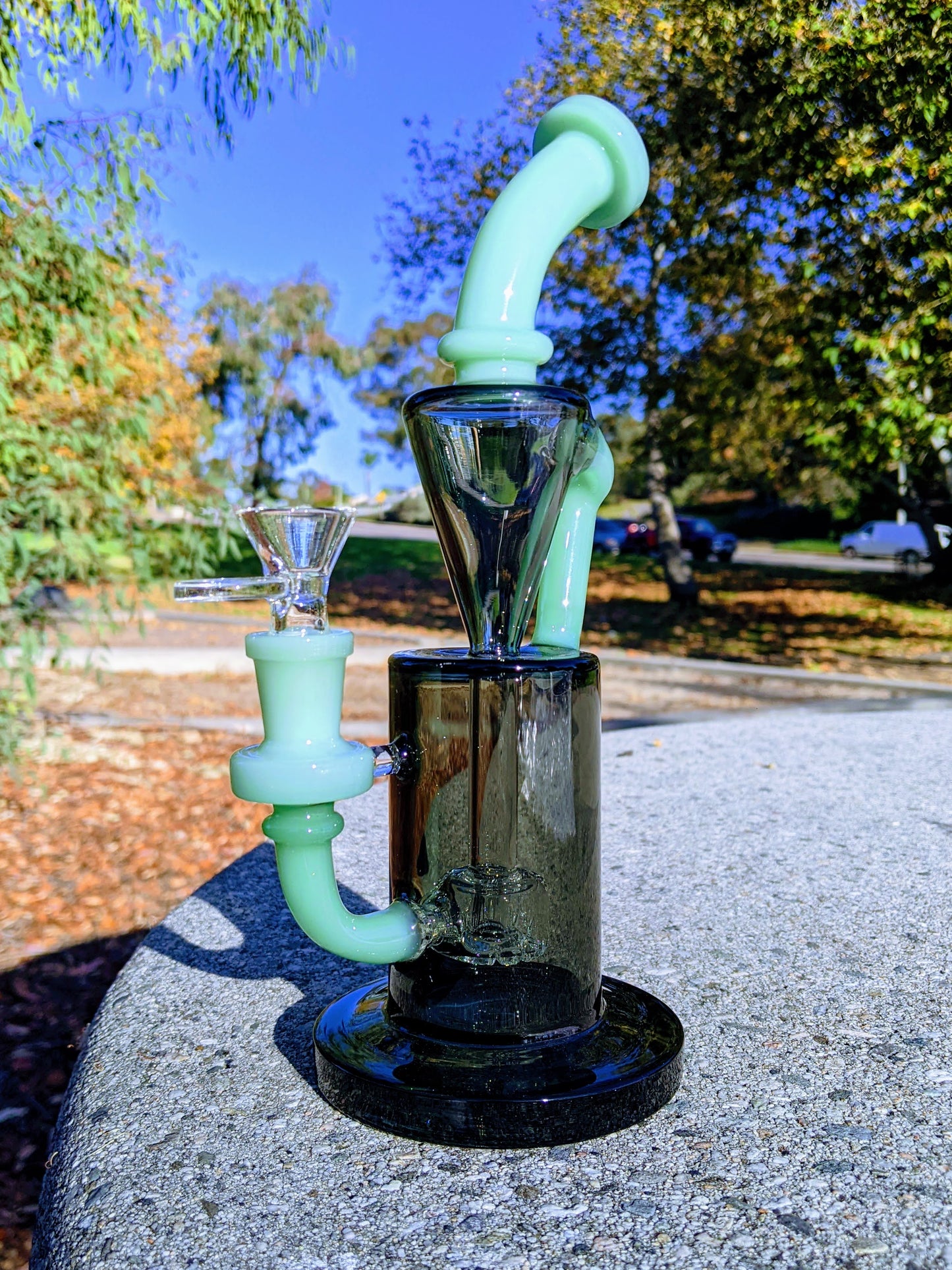 9" Green Premium Klein Recycler Rig