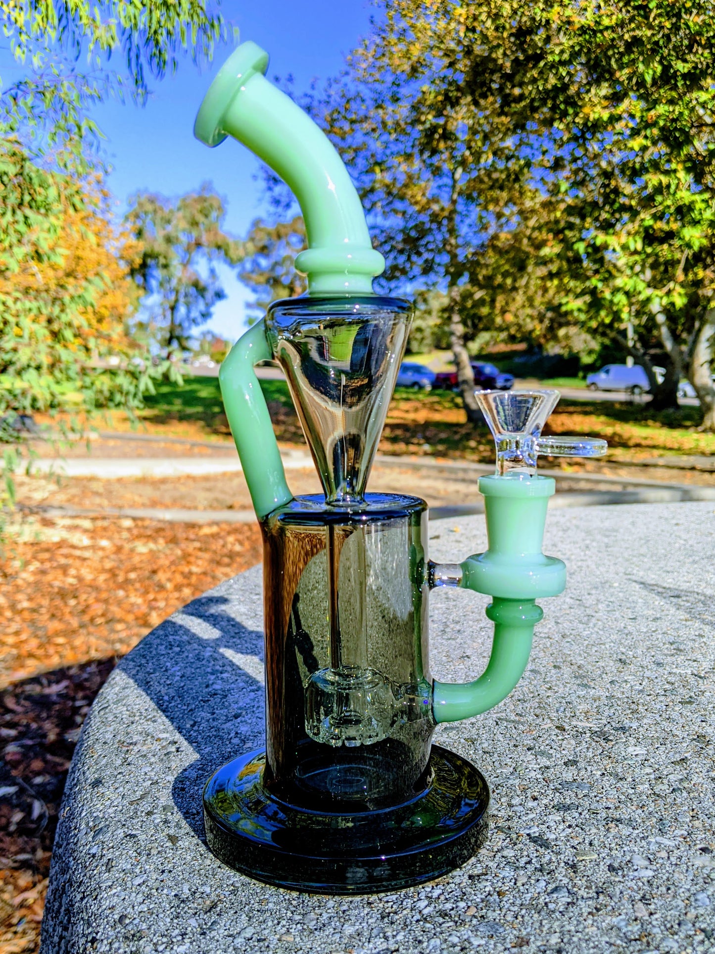 9" Green Premium Klein Recycler Rig
