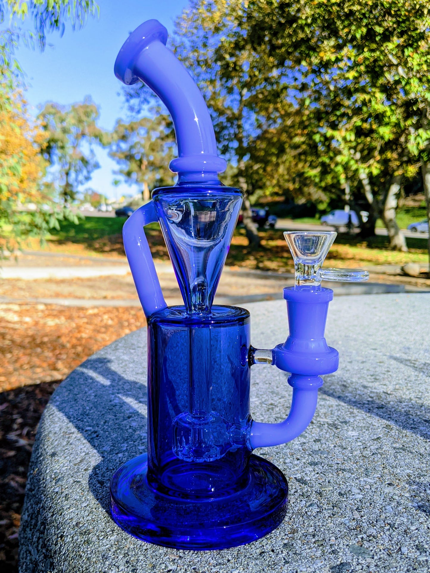 9" Blue Premium Klein Recycler Rig