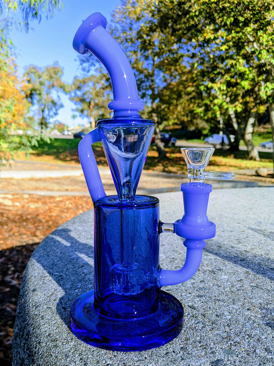 9" Blue Premium Klein Recycler Rig