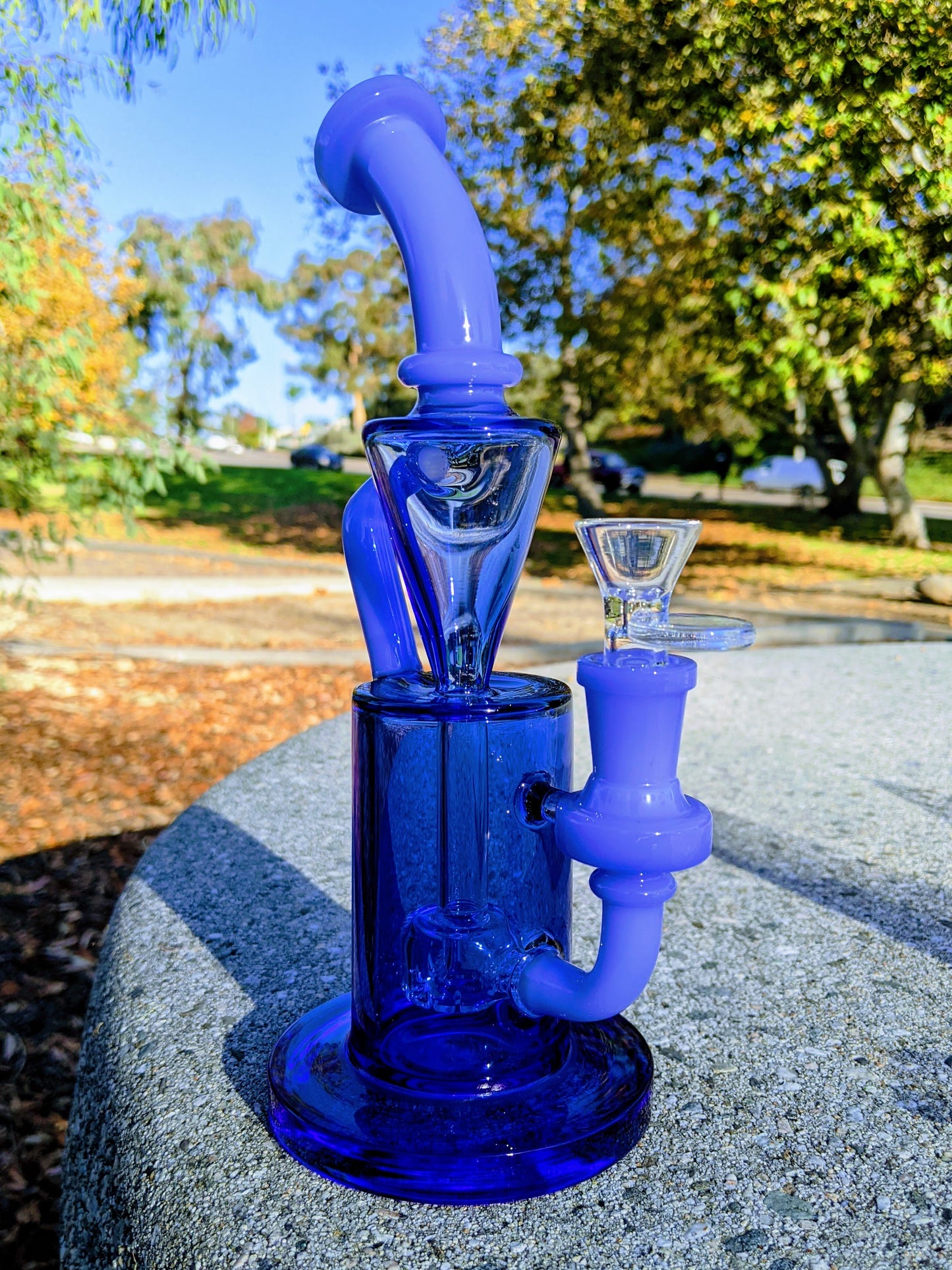 9" Blue Premium Klein Recycler Rig