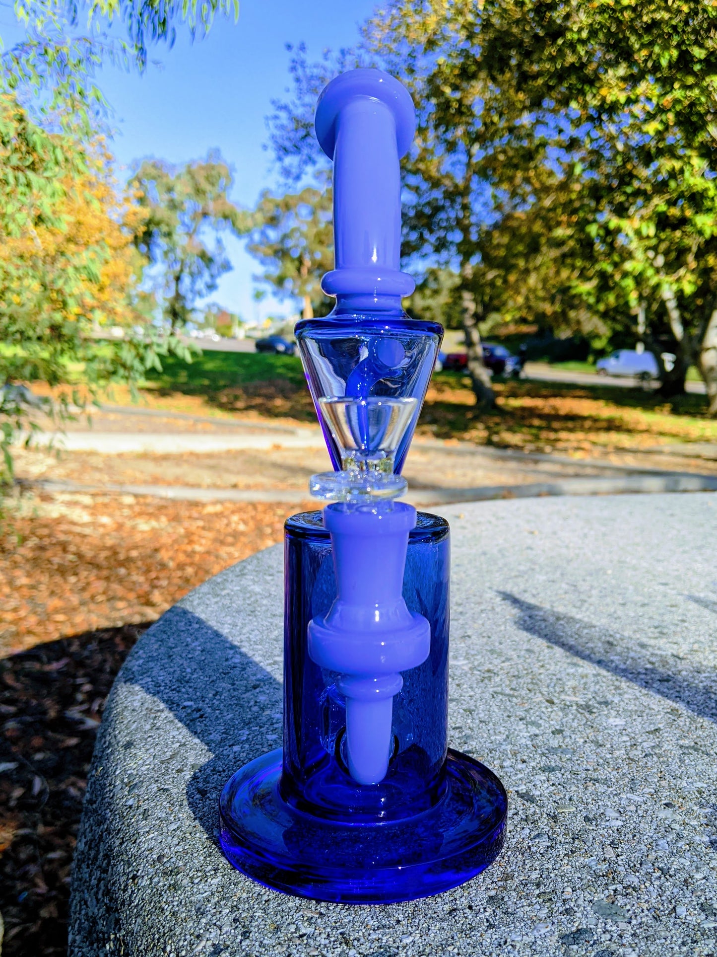 9" Blue Premium Klein Recycler Rig