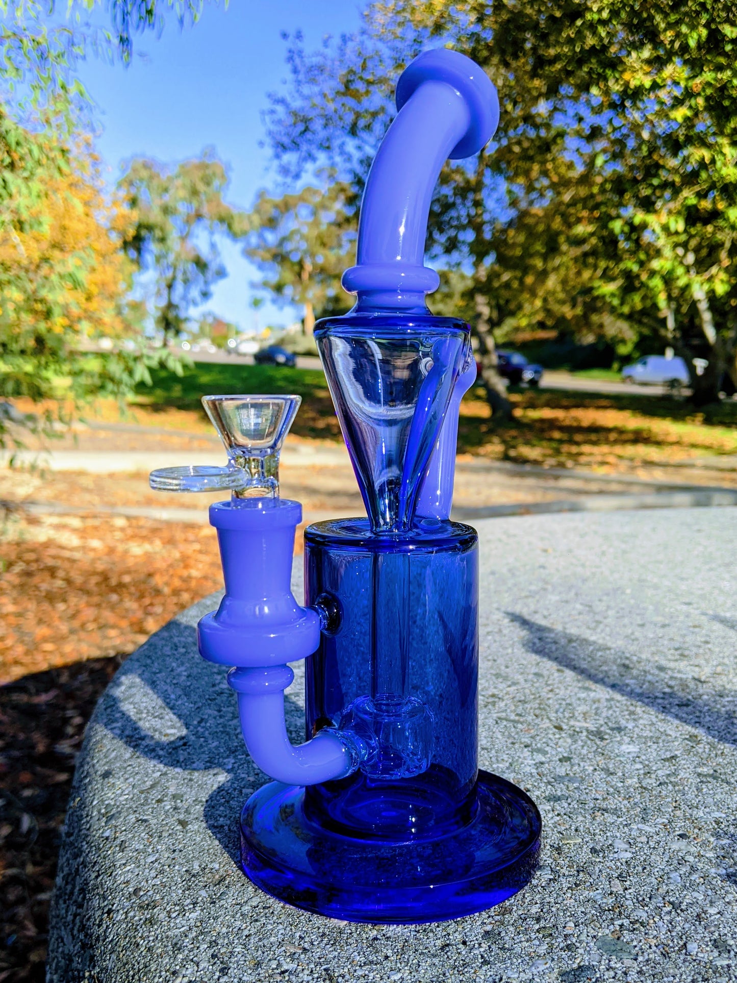 9" Blue Premium Klein Recycler Rig