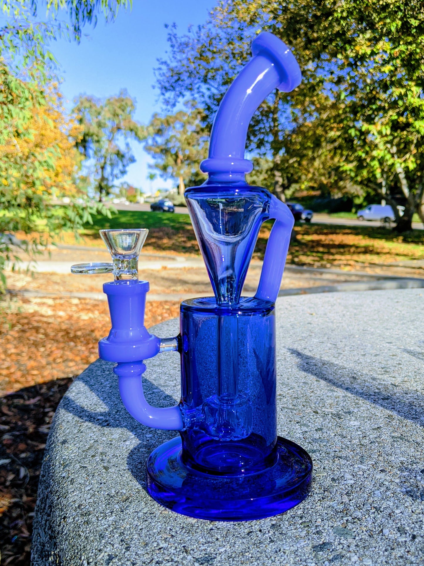 9" Blue Premium Klein Recycler Rig