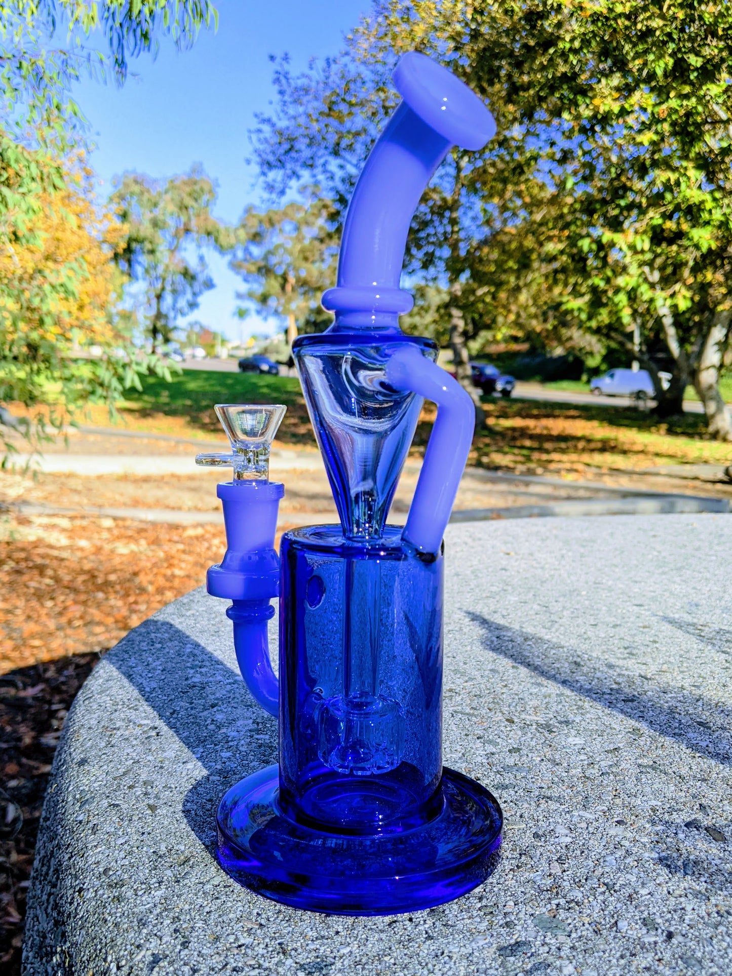 9" Blue Premium Klein Recycler Rig