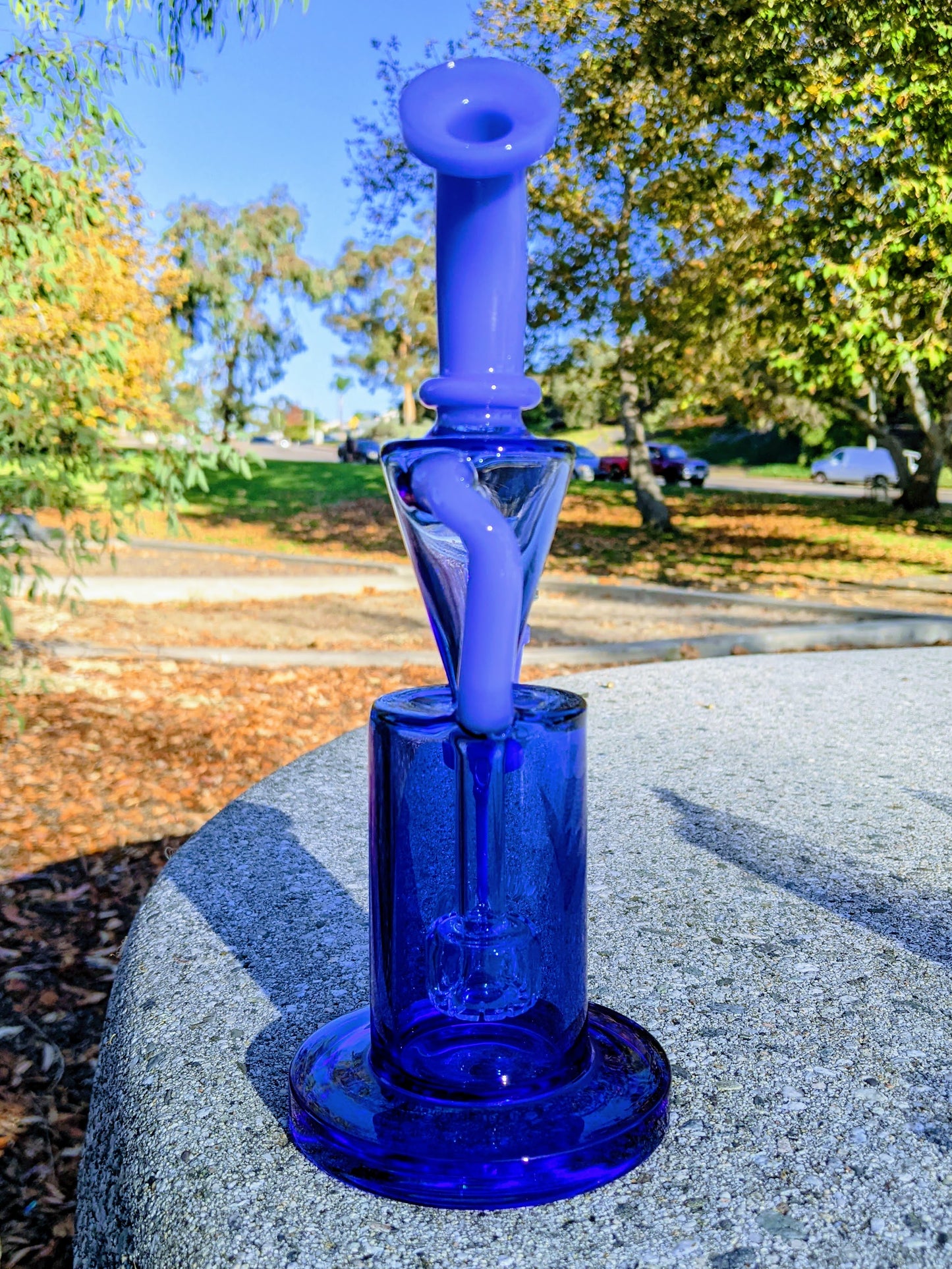 9" Blue Premium Klein Recycler Rig