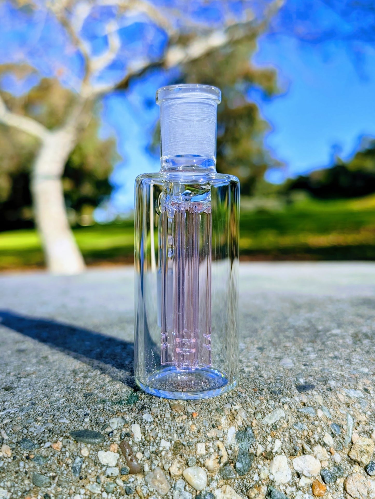 4" 14mm 90° Pink Quad Tree Perc Ash Catcher