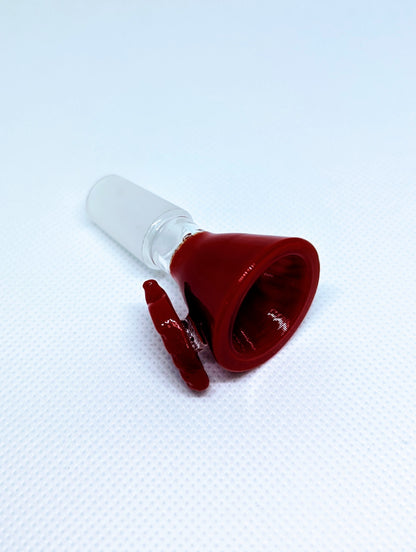 14mm Red Leaf Handle Star Screen Filter Bowl Slide