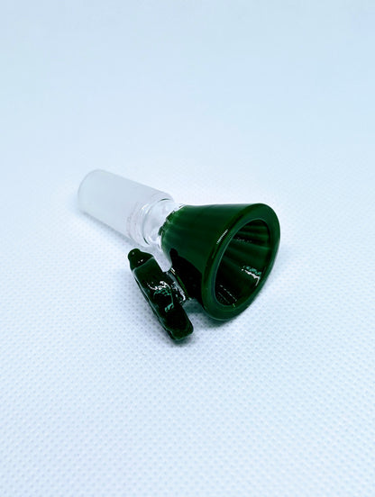 14mm Green Leaf Handle Star Screen Filter Bowl Slide