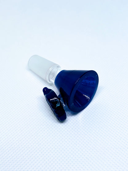14mm Blue Leaf Handle Star Screen Filter Bowl Slide