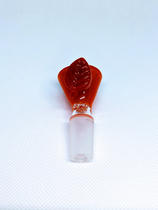 14mm Orange Leaf Handle Star Screen Filter Bowl Slide