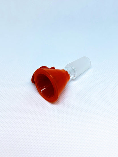 14mm Orange Leaf Handle Star Screen Filter Bowl Slide