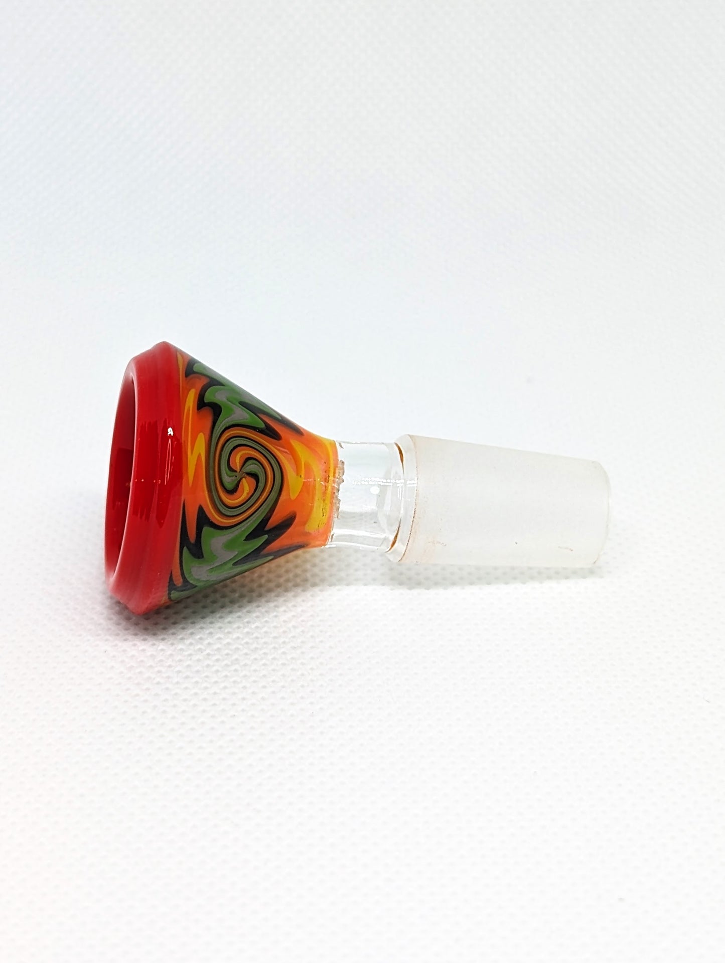 14mm Rasta Pill Handle Wig Wag Screen Bowl