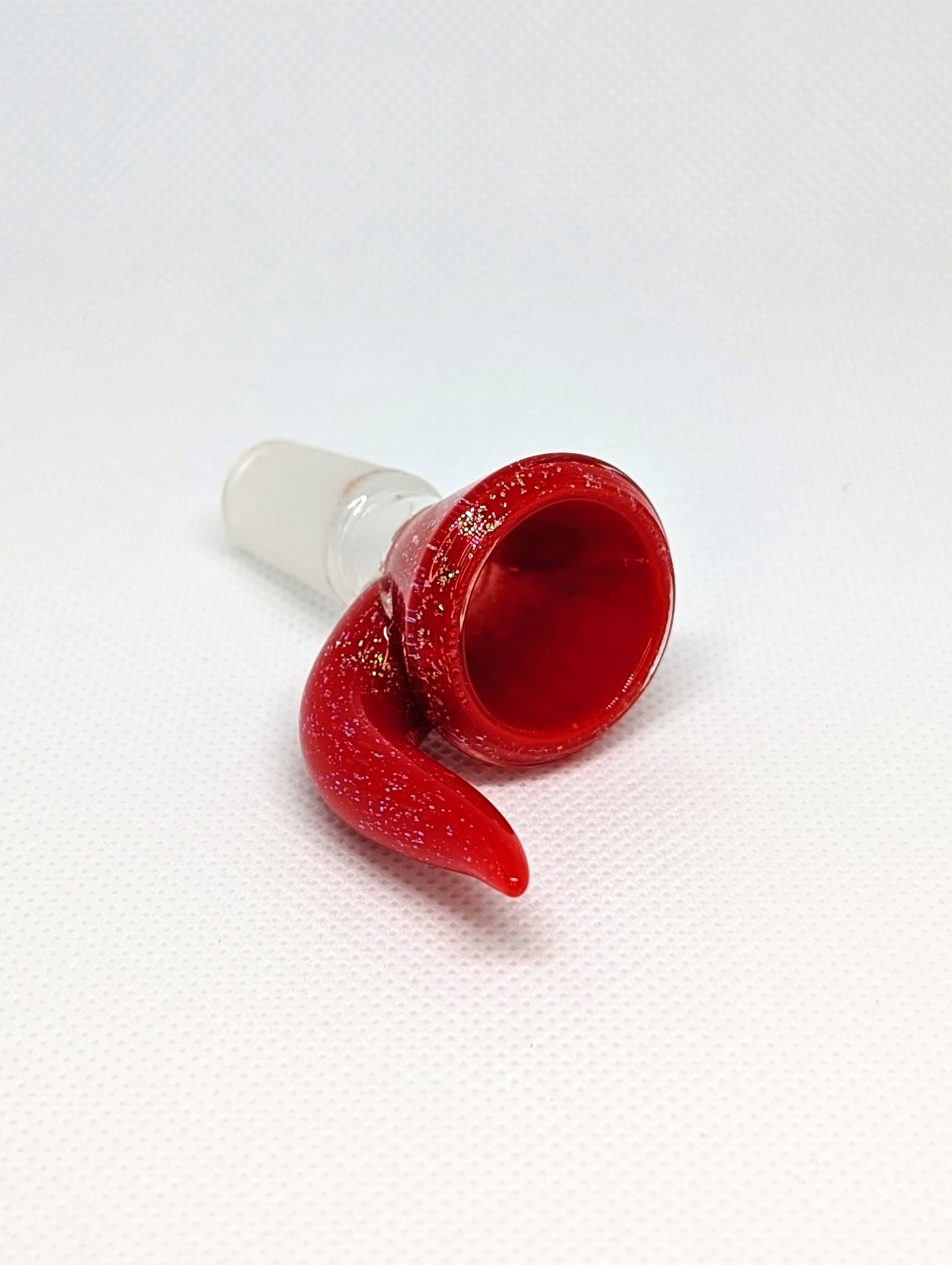 14mm Red Crushed Opal Horned Screen Filter Bowl