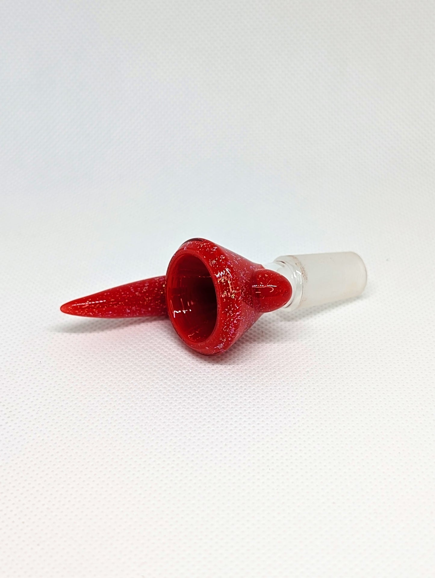 14mm Red Crushed Opal Horned Screen Filter Bowl