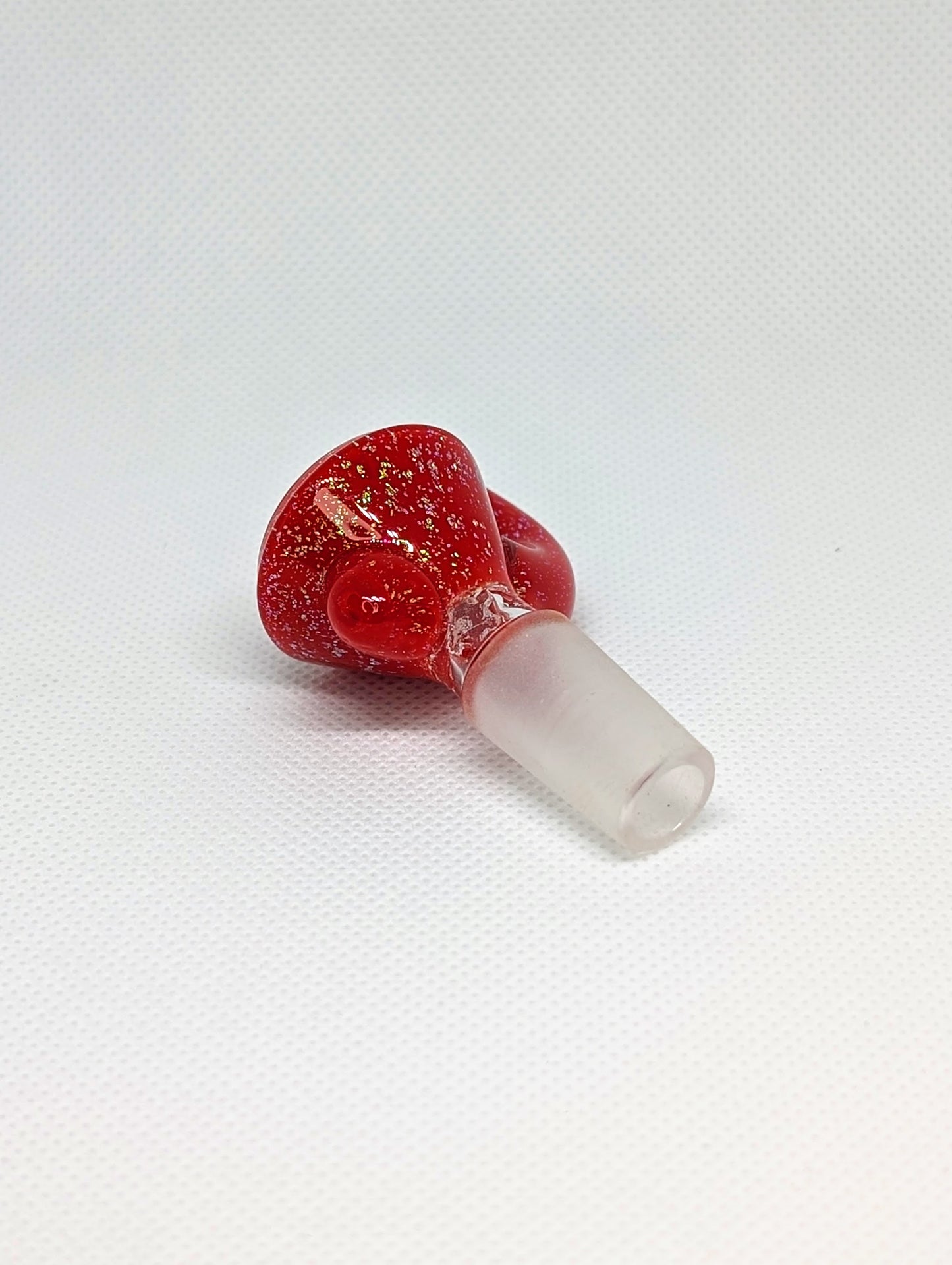 14mm Red Crushed Opal Horned Screen Filter Bowl