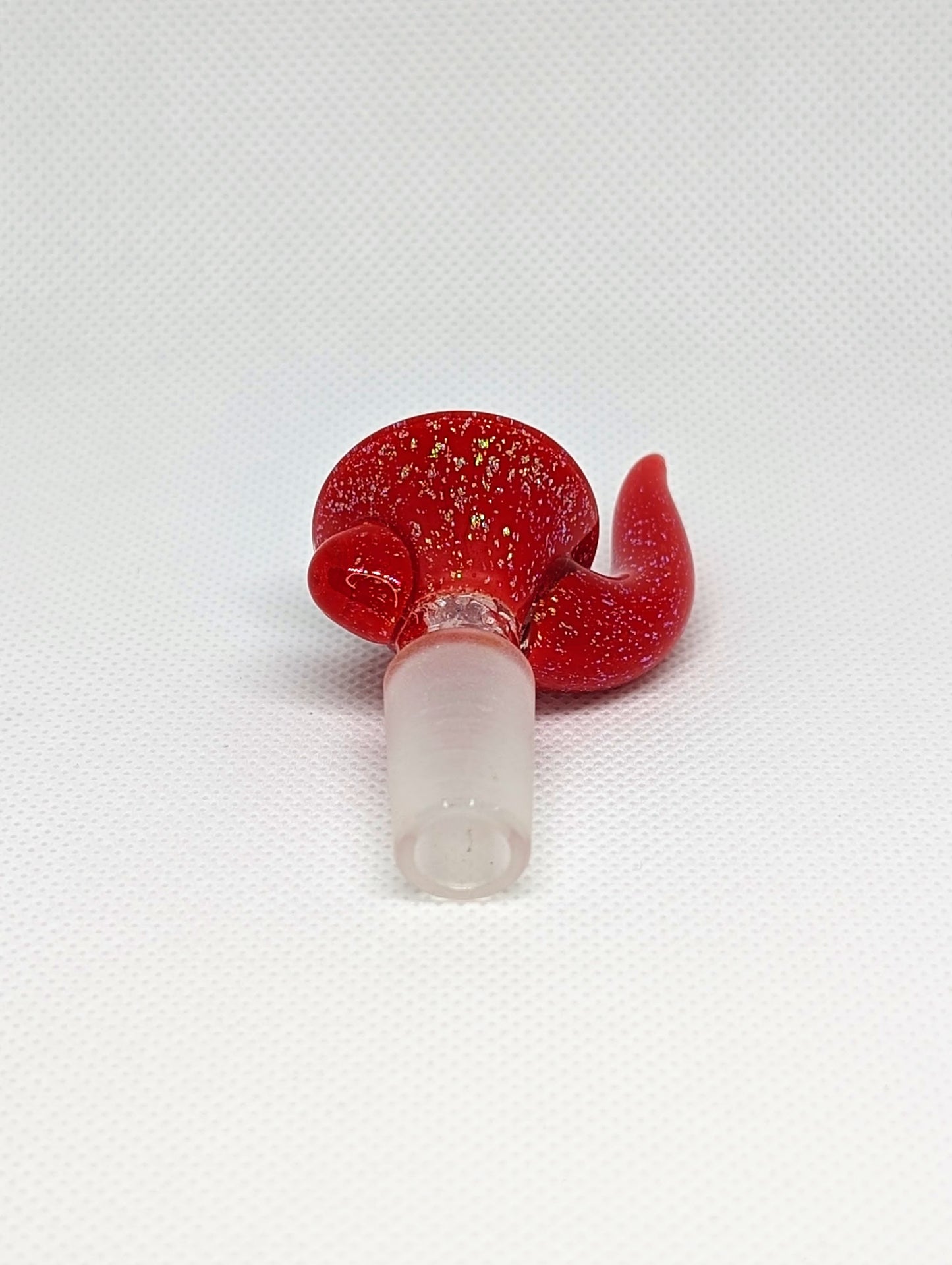 14mm Red Crushed Opal Horned Screen Filter Bowl