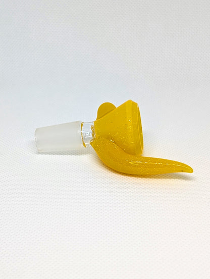14mm Yellow Crushed Opal Horned Screen Filter Bowl
