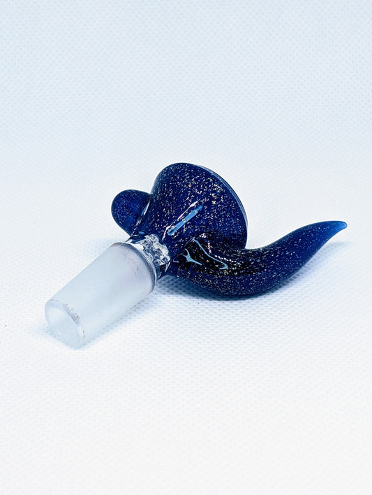 14mm Blue Crushed Opal Horned Screen Filter Bowl