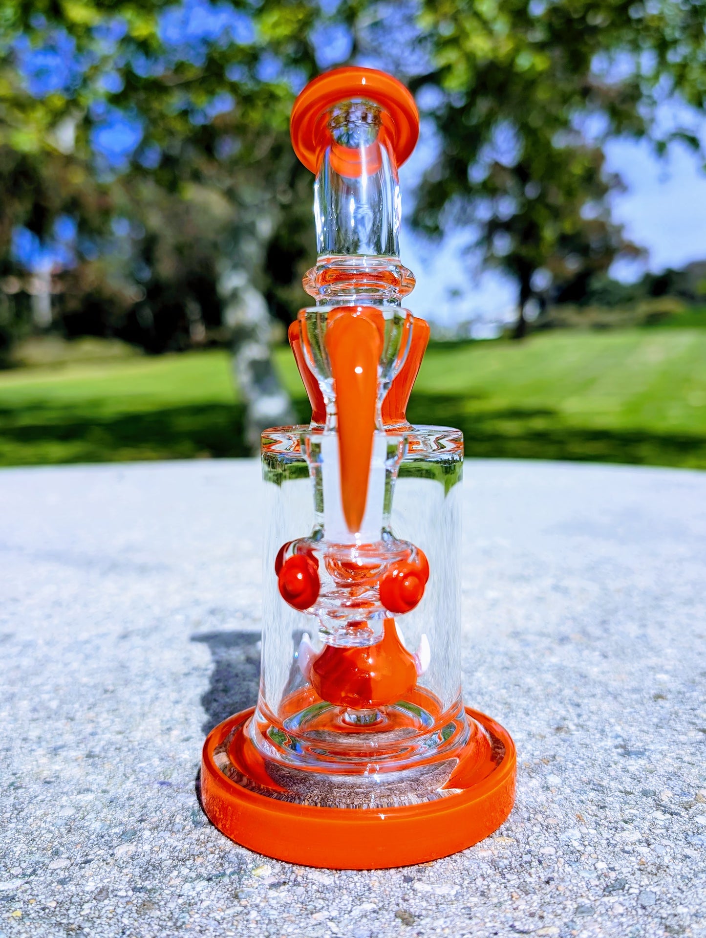 8" Tangerine Cyclops Rig & Matching Screen Filter Bowl