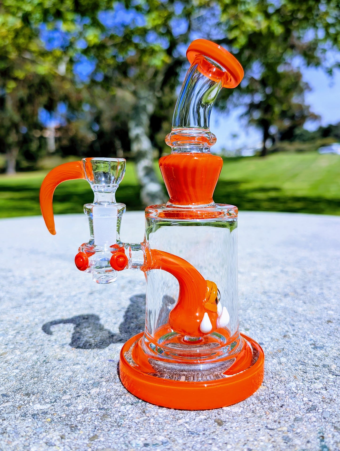 8" Tangerine Cyclops Rig & Matching Screen Filter Bowl