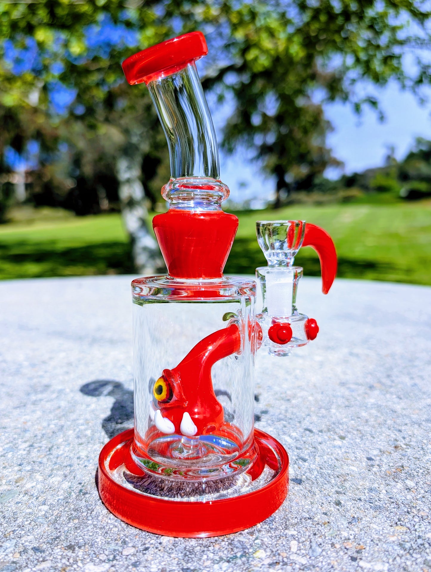 8" Ruby Cyclops Rig & Matching Screen Filter Bowl