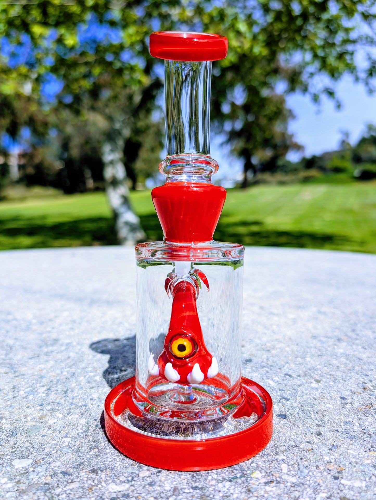 8" Ruby Cyclops Rig & Matching Screen Filter Bowl