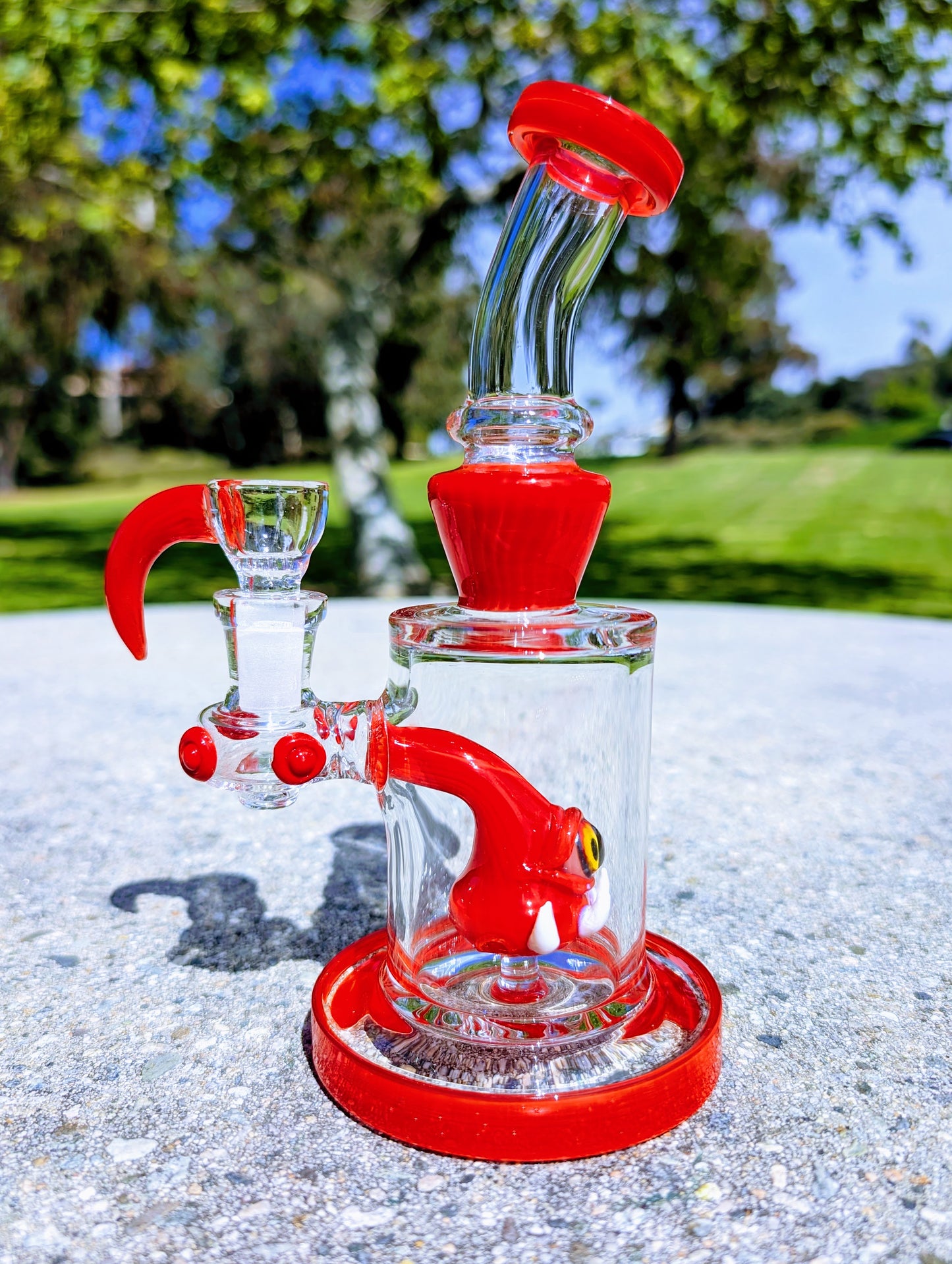 8" Ruby Cyclops Rig & Matching Screen Filter Bowl