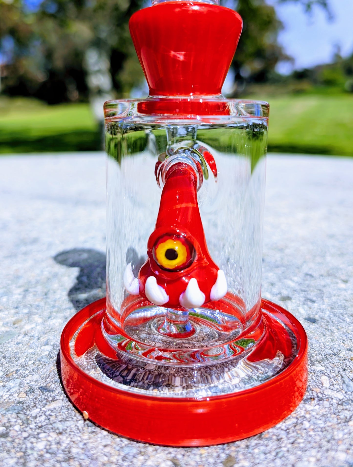 8" Ruby Cyclops Rig & Matching Screen Filter Bowl