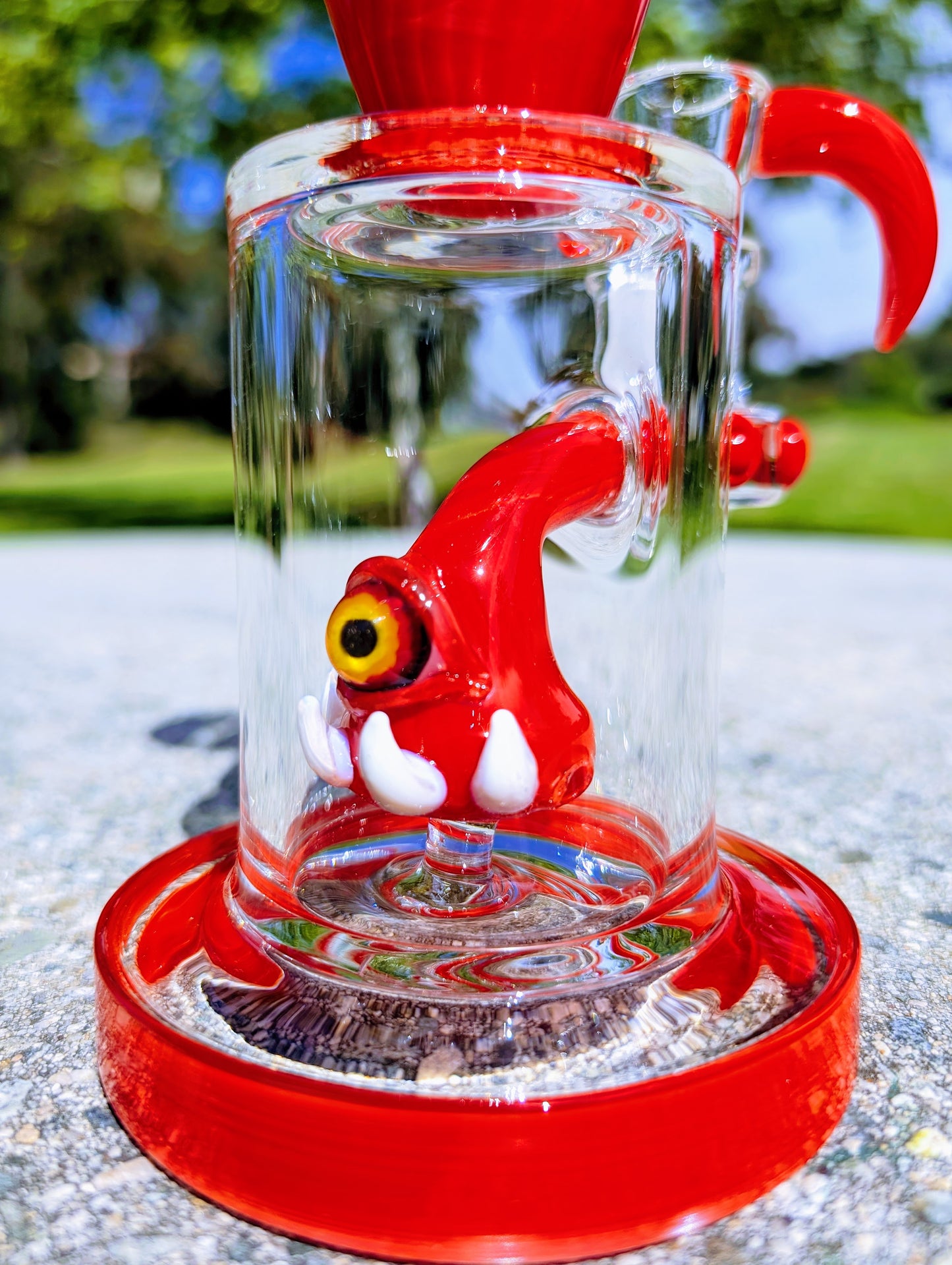 8" Ruby Cyclops Rig & Matching Screen Filter Bowl