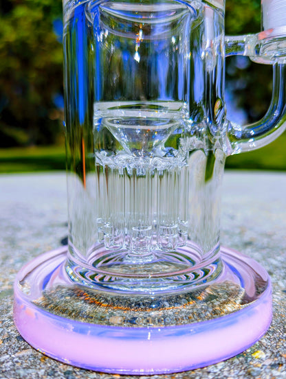 9" Thick & Heavy Pink Tree Perc Incycler Recycler