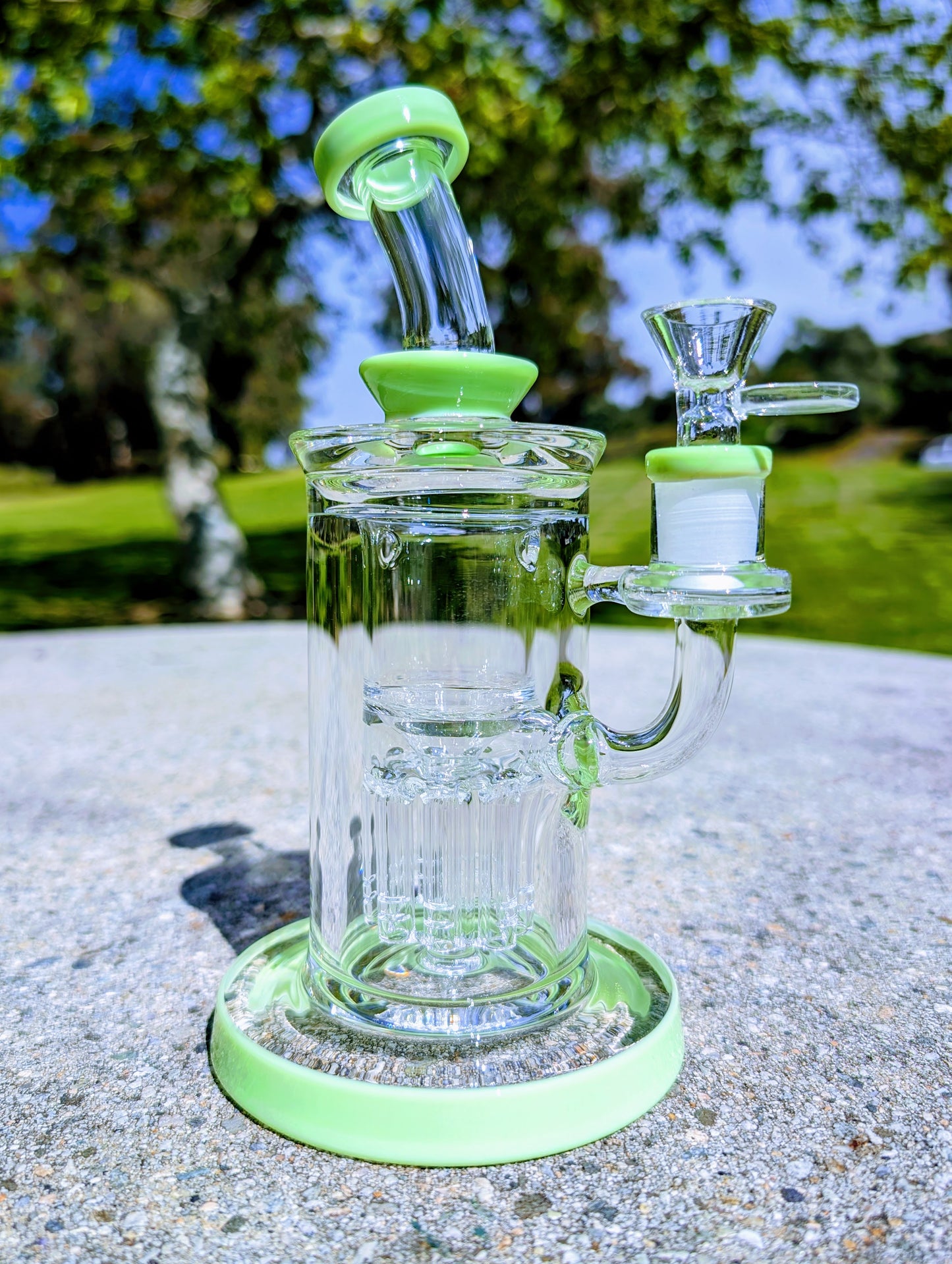 9" Thick & Heavy Green Tree Perc Incycler Recycler