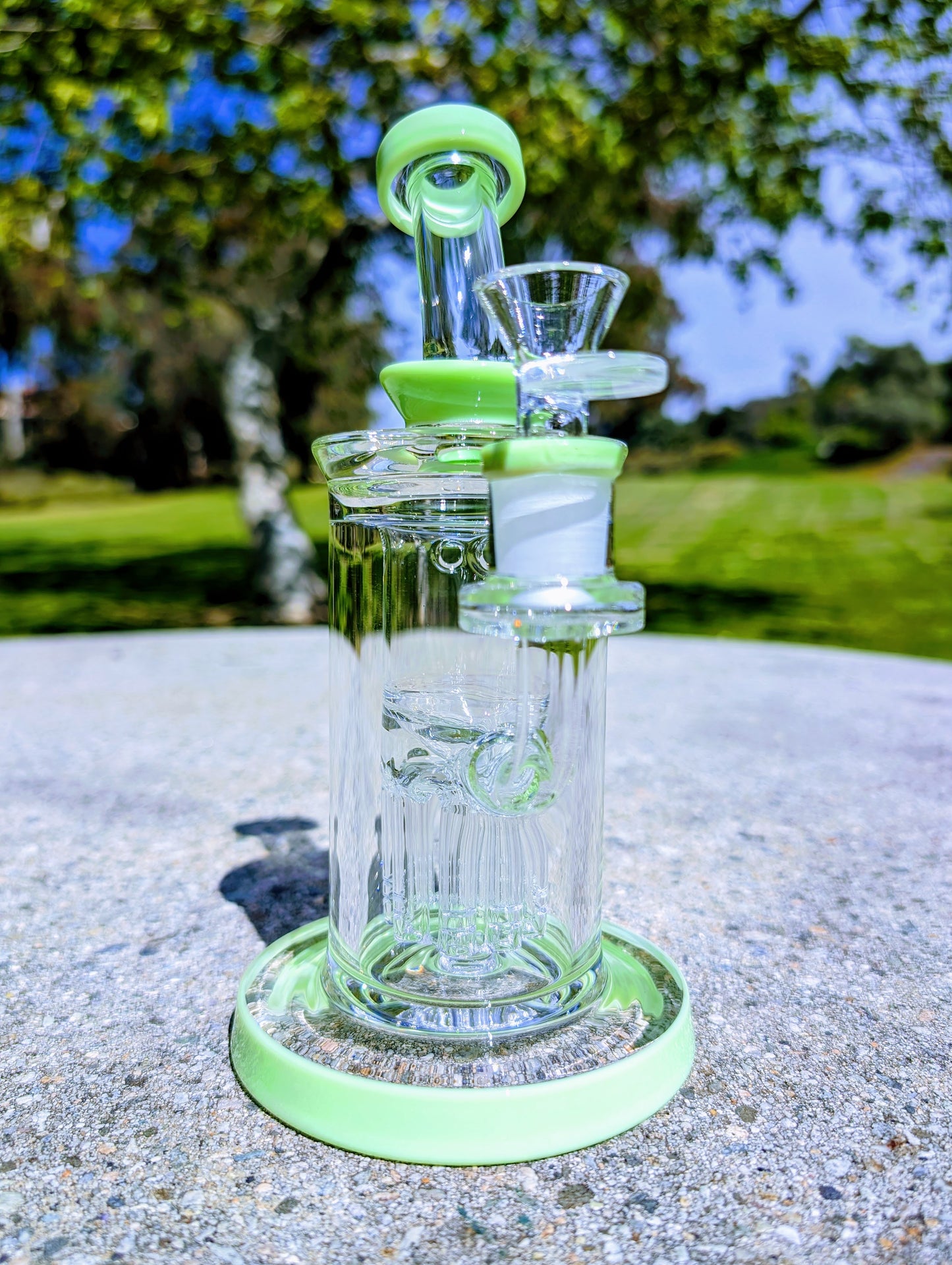 9" Thick & Heavy Green Tree Perc Incycler Recycler