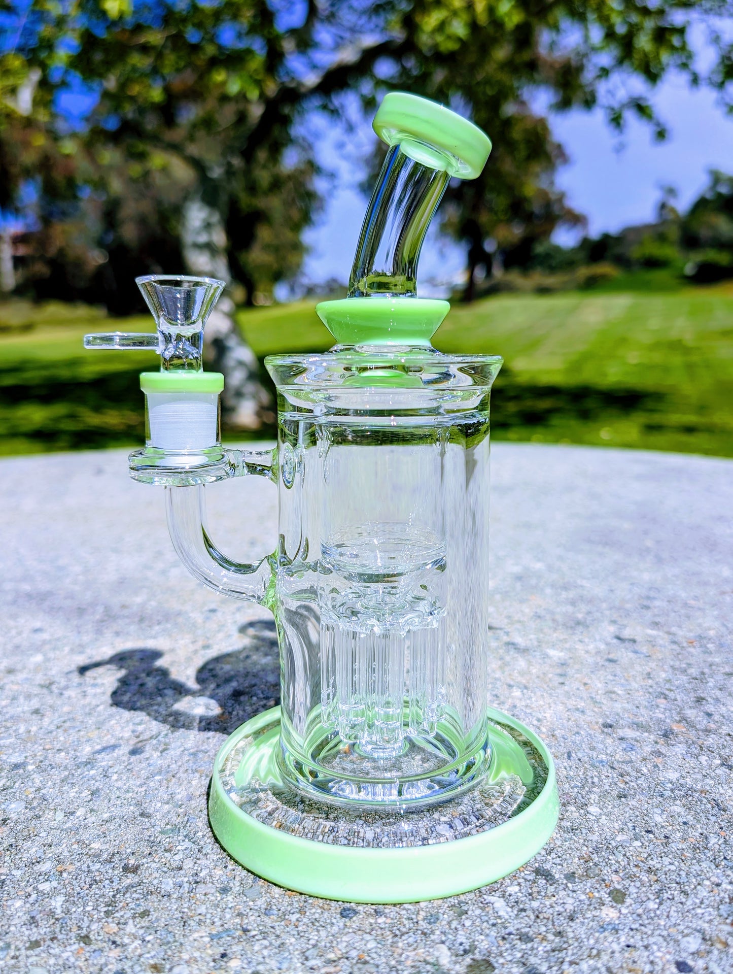 9" Thick & Heavy Green Tree Perc Incycler Recycler