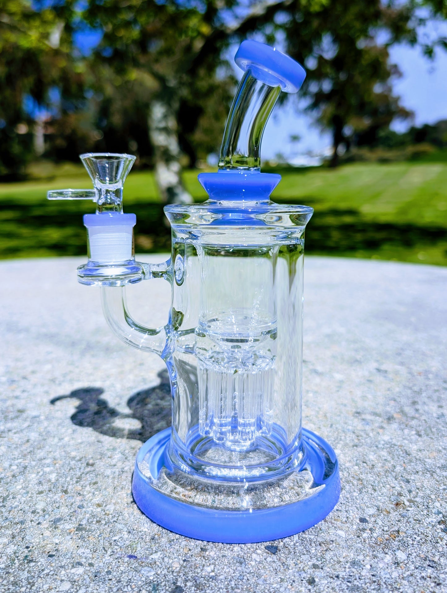 9" Thick & Heavy Blue Tree Perc Incycler Recycler