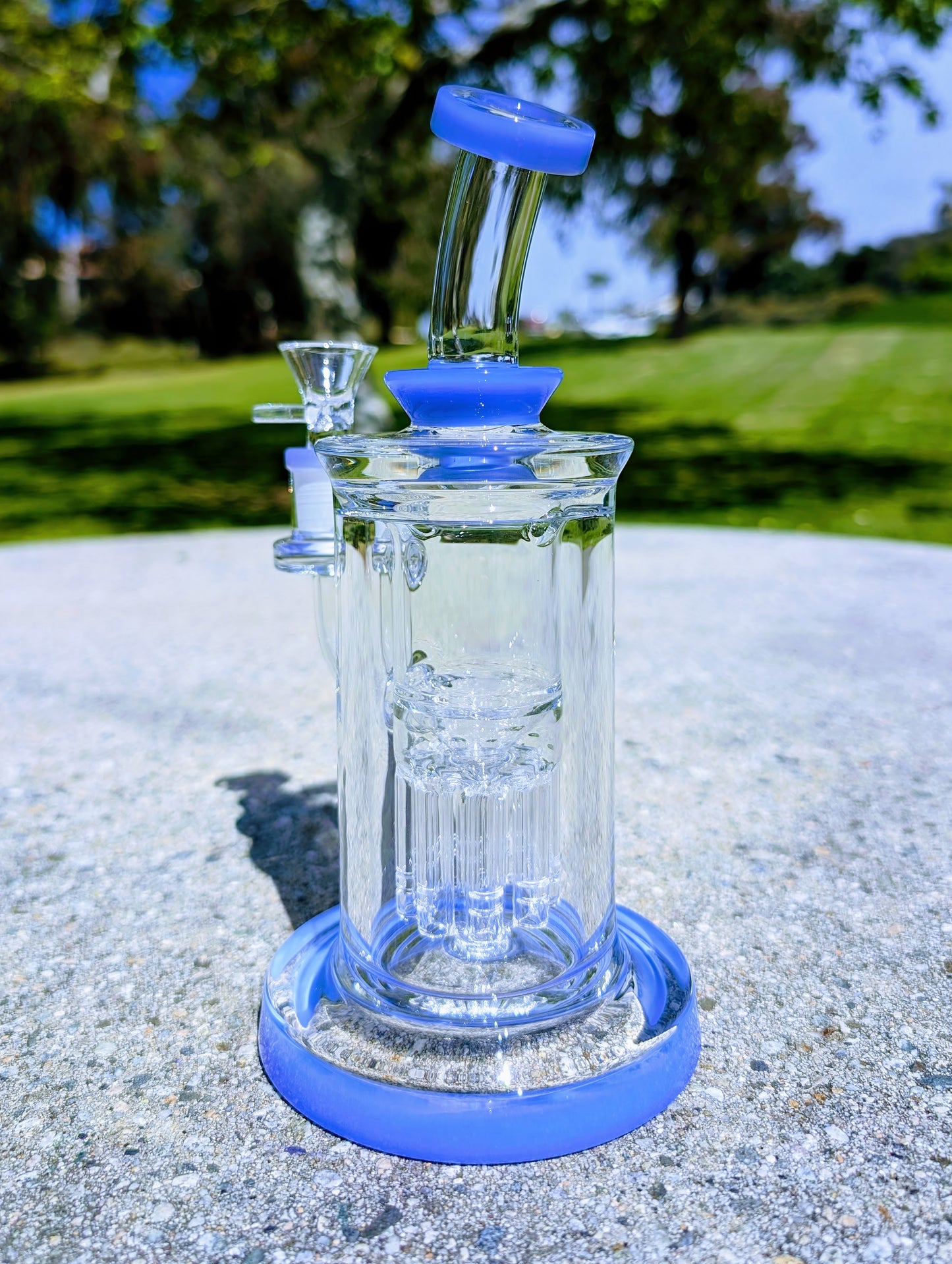 9" Thick & Heavy Blue Tree Perc Incycler Recycler