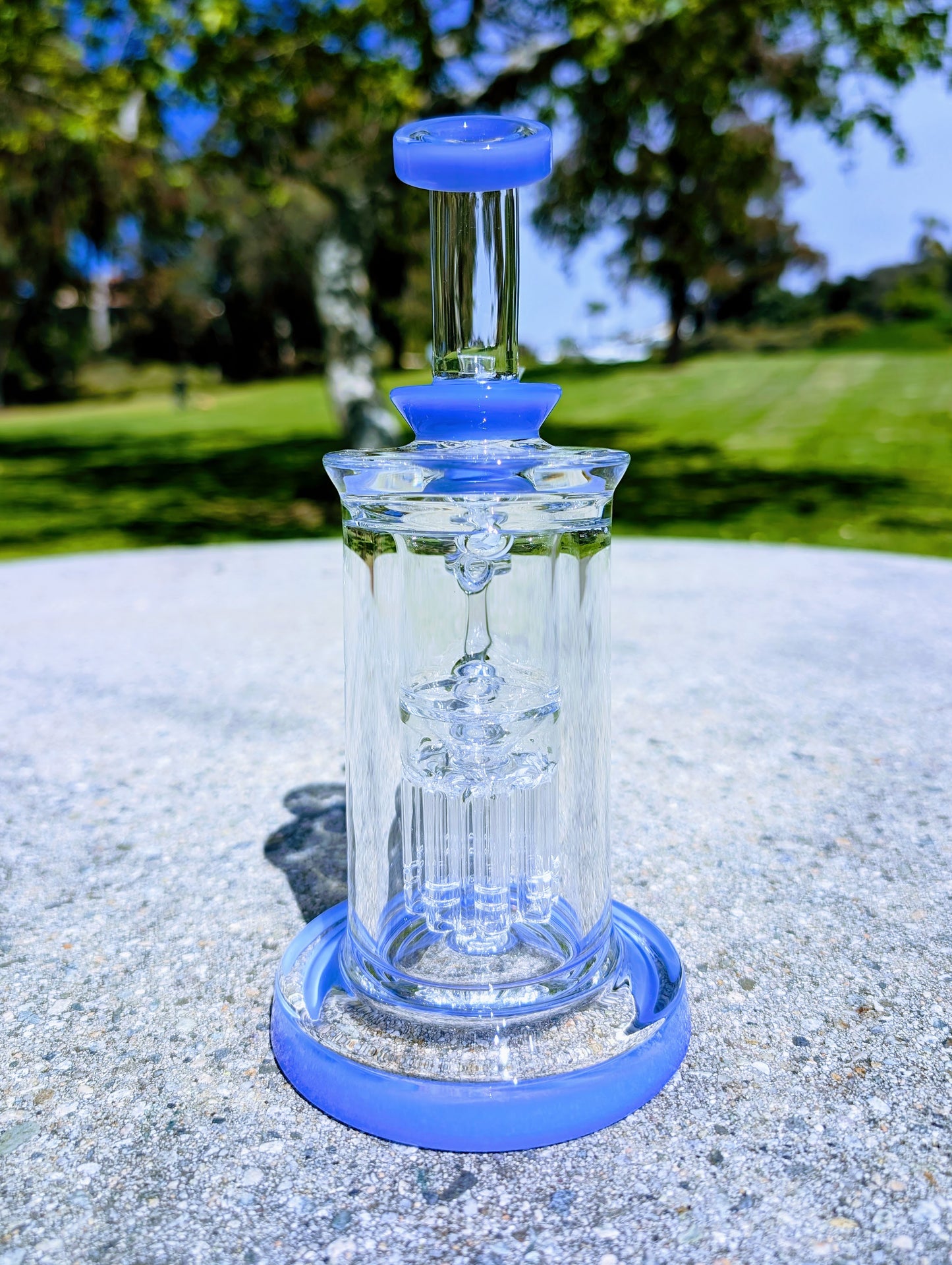 9" Thick & Heavy Blue Tree Perc Incycler Recycler