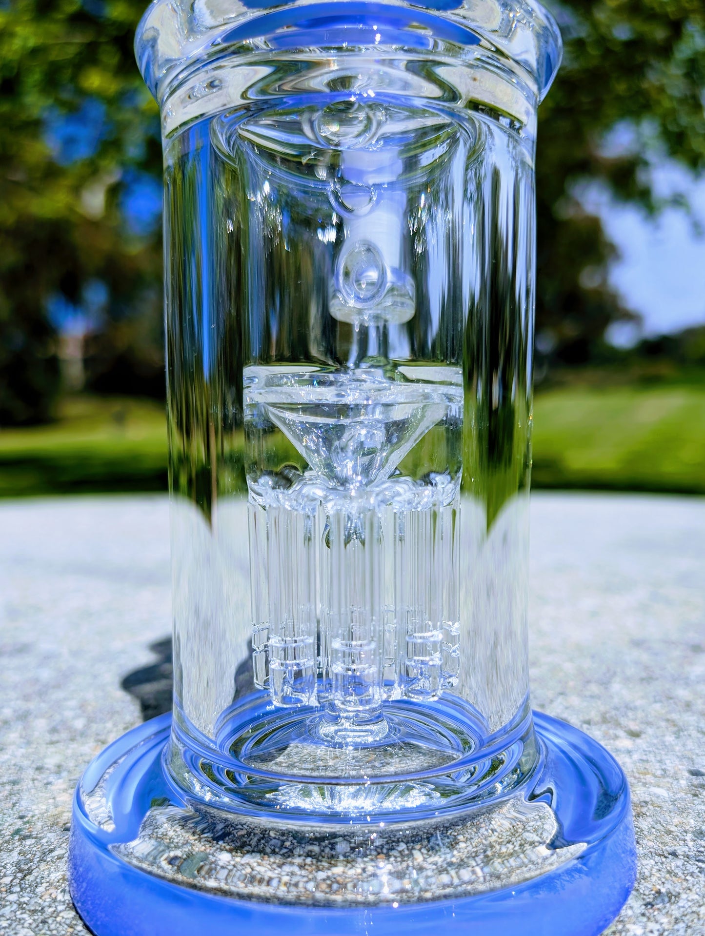 9" Thick & Heavy Blue Tree Perc Incycler Recycler