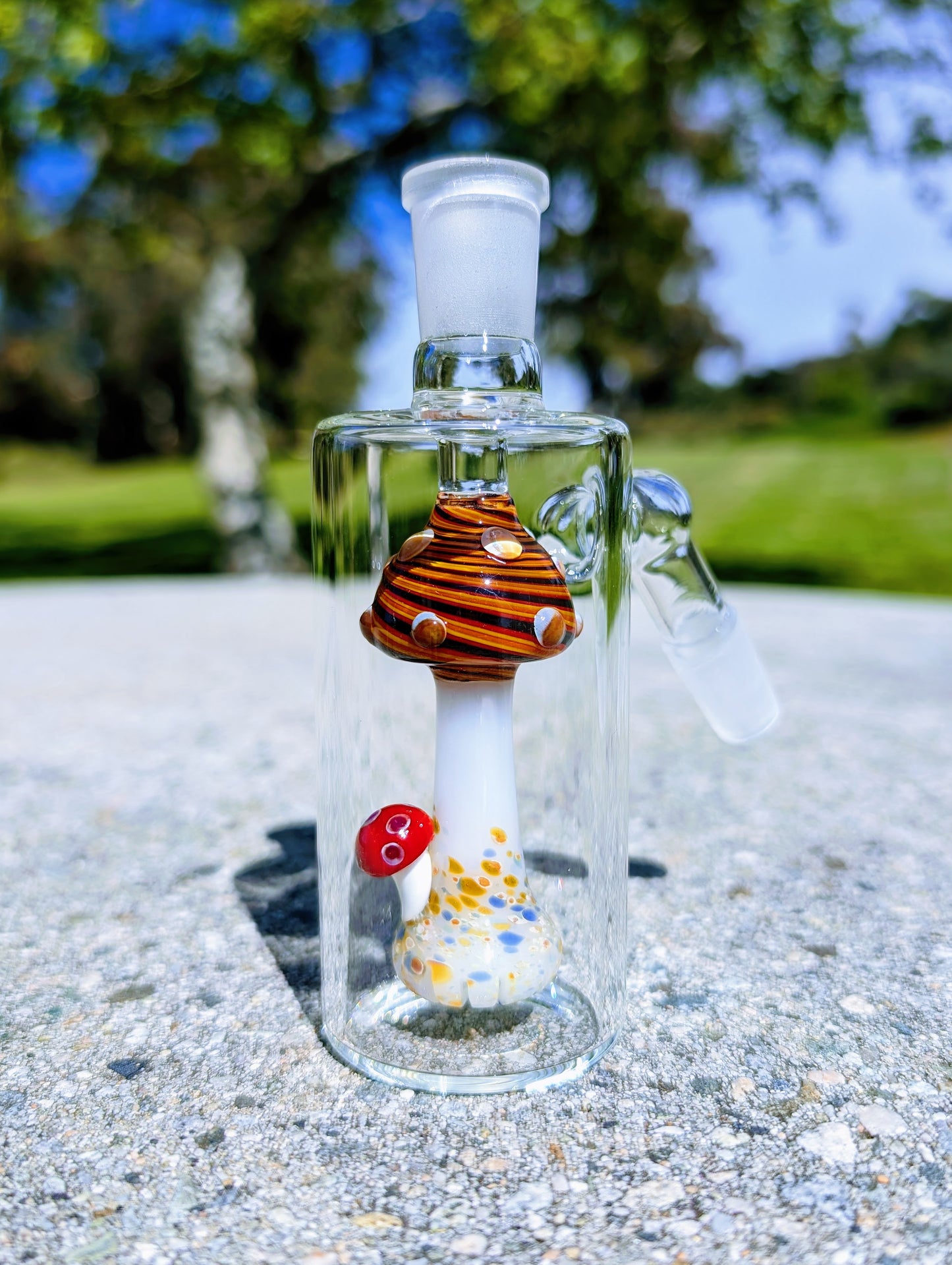 5" 14mm 45° Ember Mushroom Perc Ash Catcher