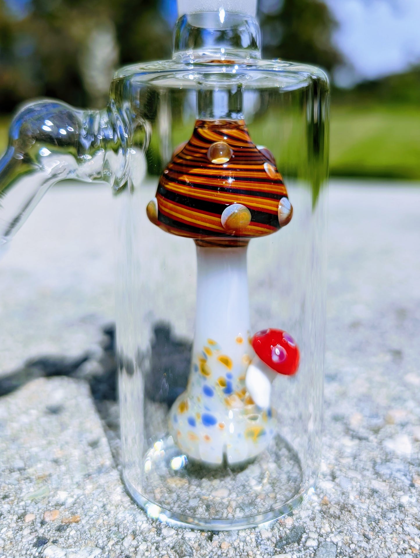 5" 14mm 45° Ember Mushroom Perc Ash Catcher