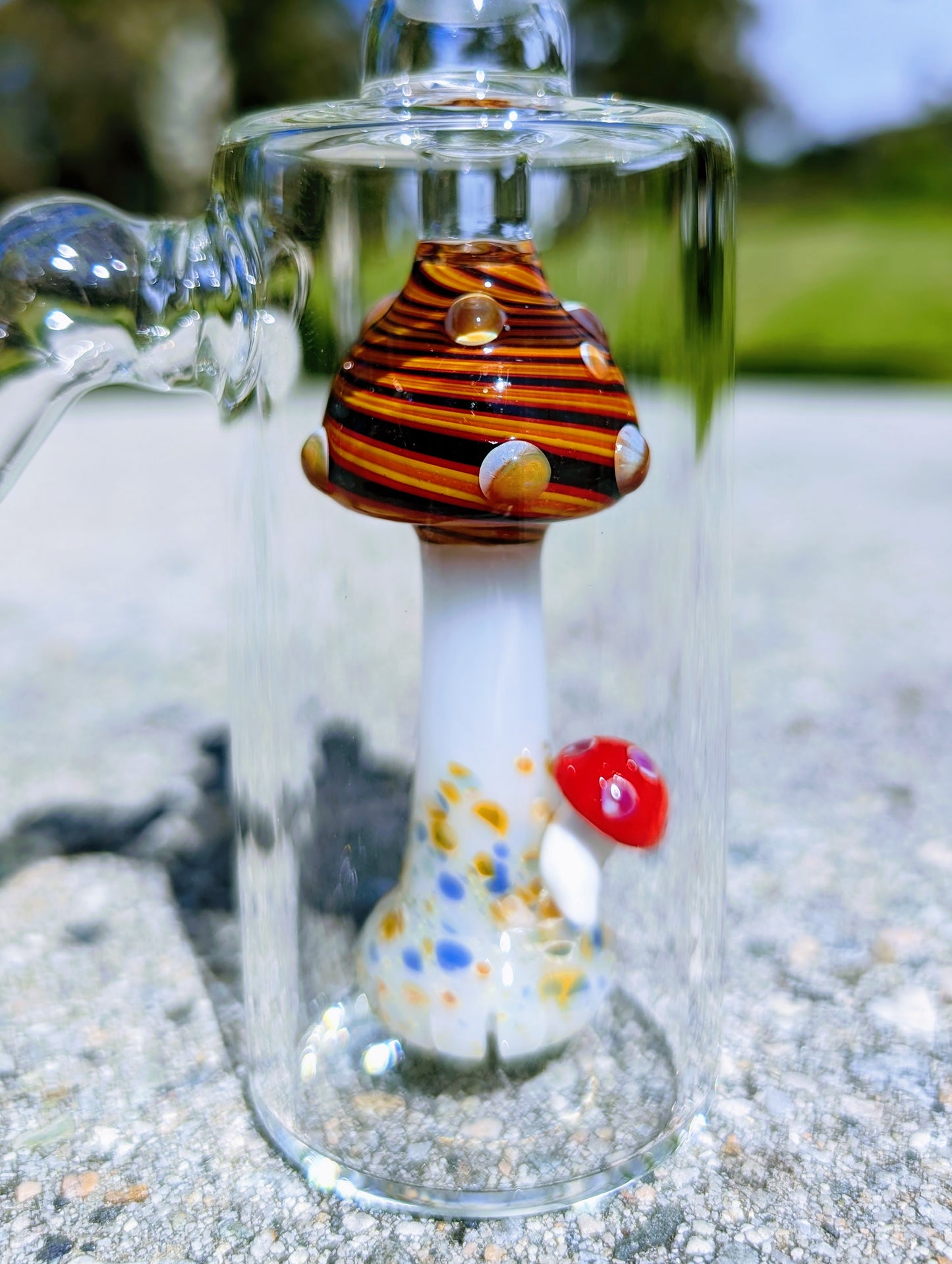 5" 14mm 45° Ember Mushroom Perc Ash Catcher