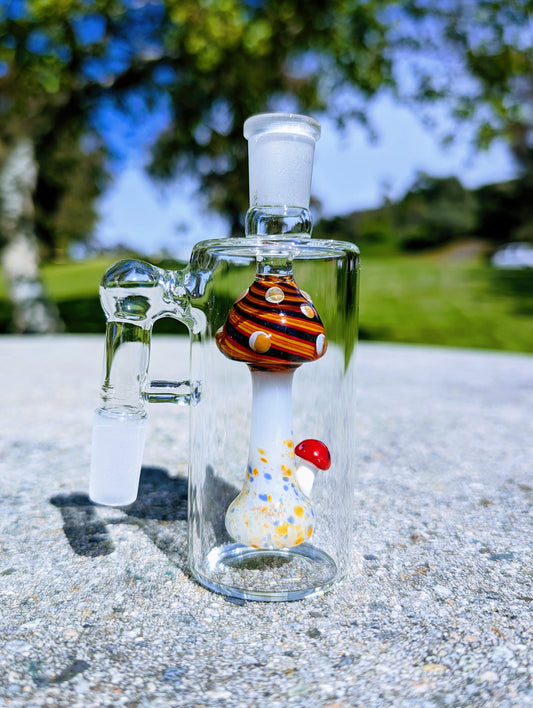 5" 14mm 90° Ember Mushroom Perc Ash Catcher