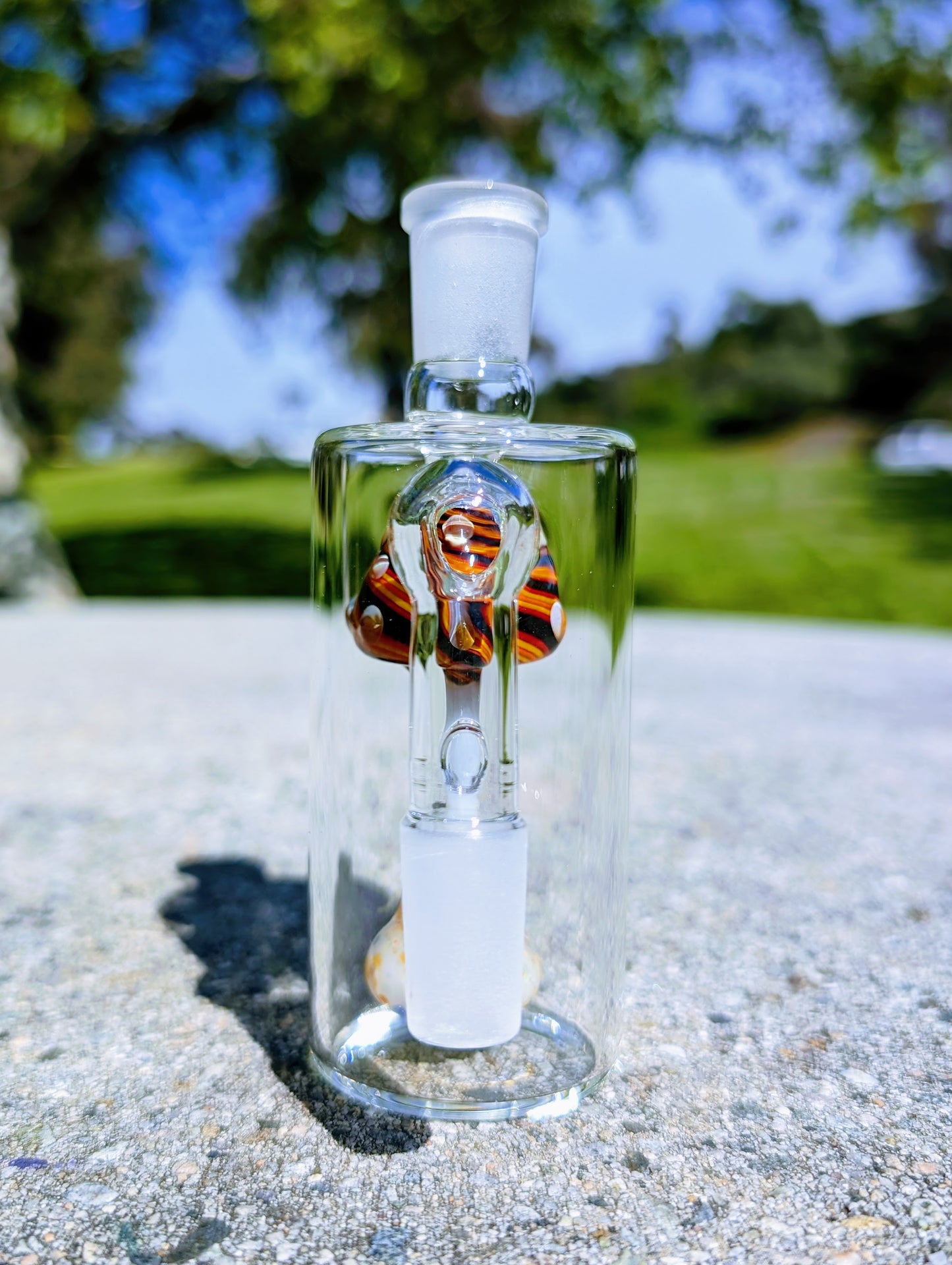 5" 14mm 90° Ember Mushroom Perc Ash Catcher