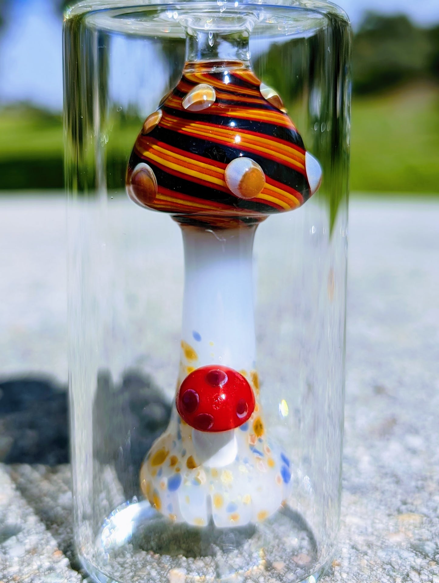 5" 14mm 90° Ember Mushroom Perc Ash Catcher