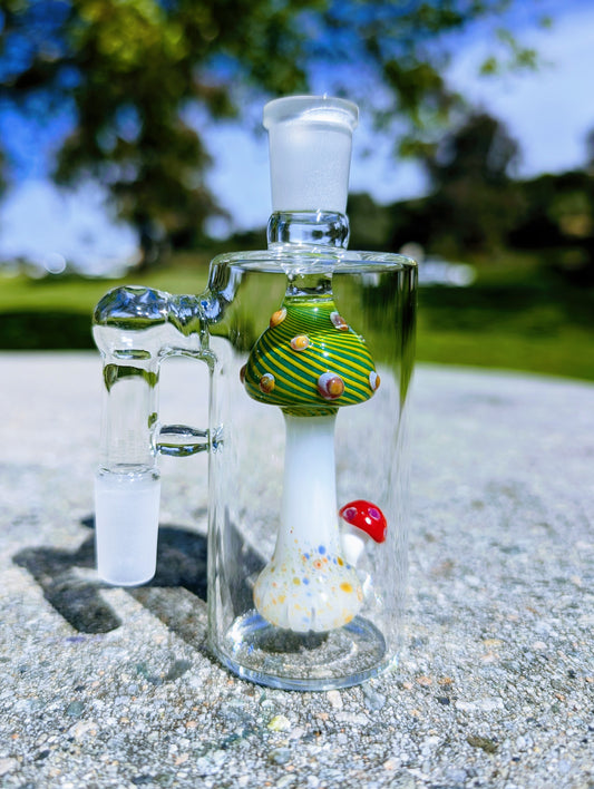 5" 14mm 90° Magic Mushroom Perc Ash Catcher