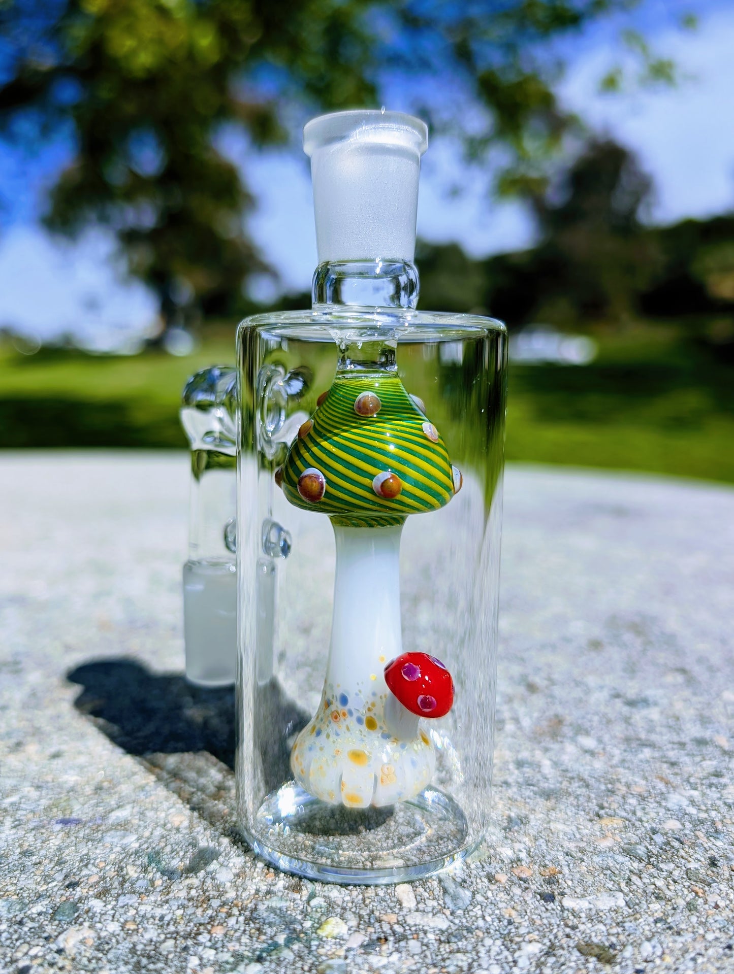 5" 14mm 90° Magic Mushroom Perc Ash Catcher