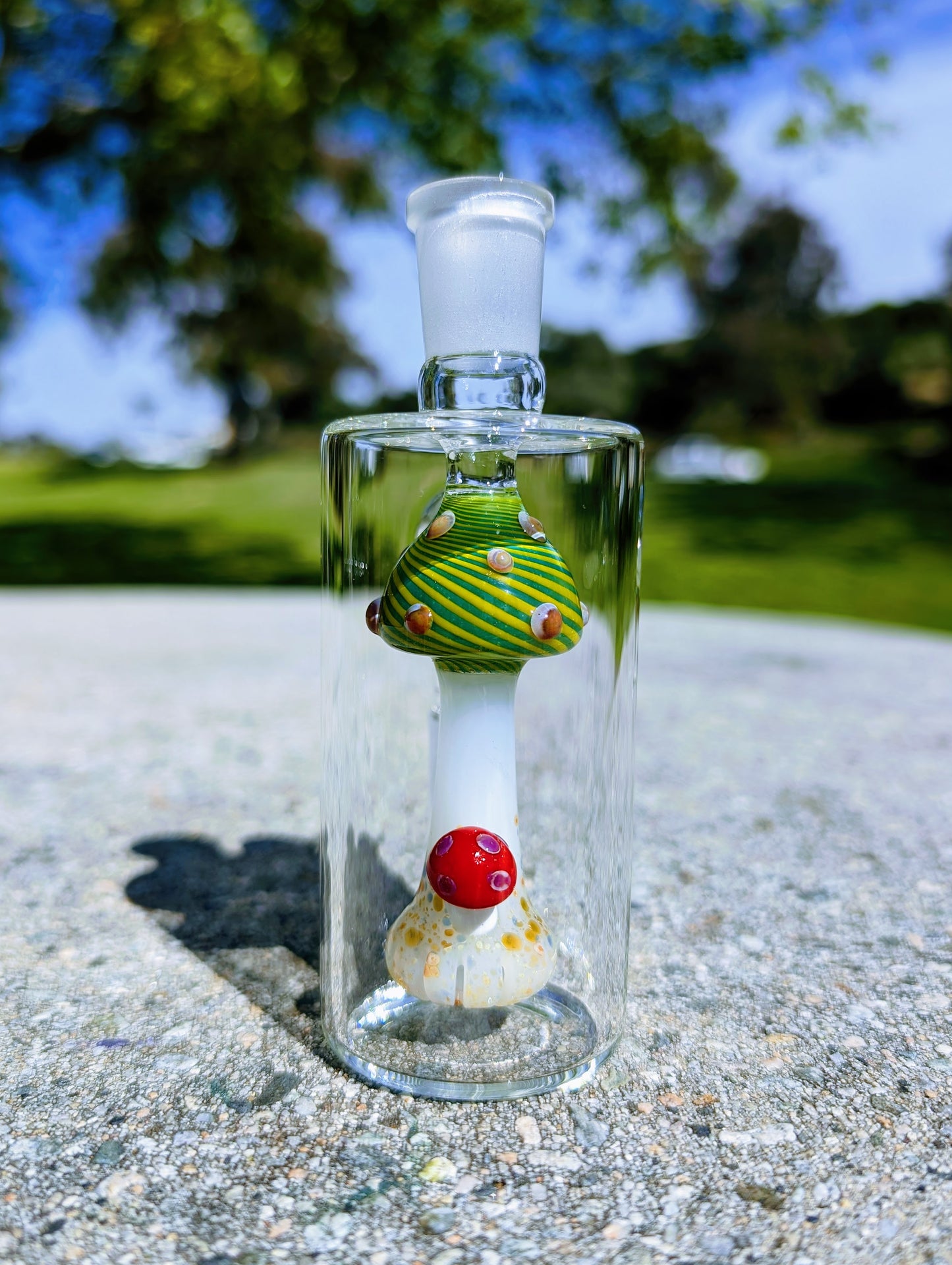 5" 14mm 90° Magic Mushroom Perc Ash Catcher