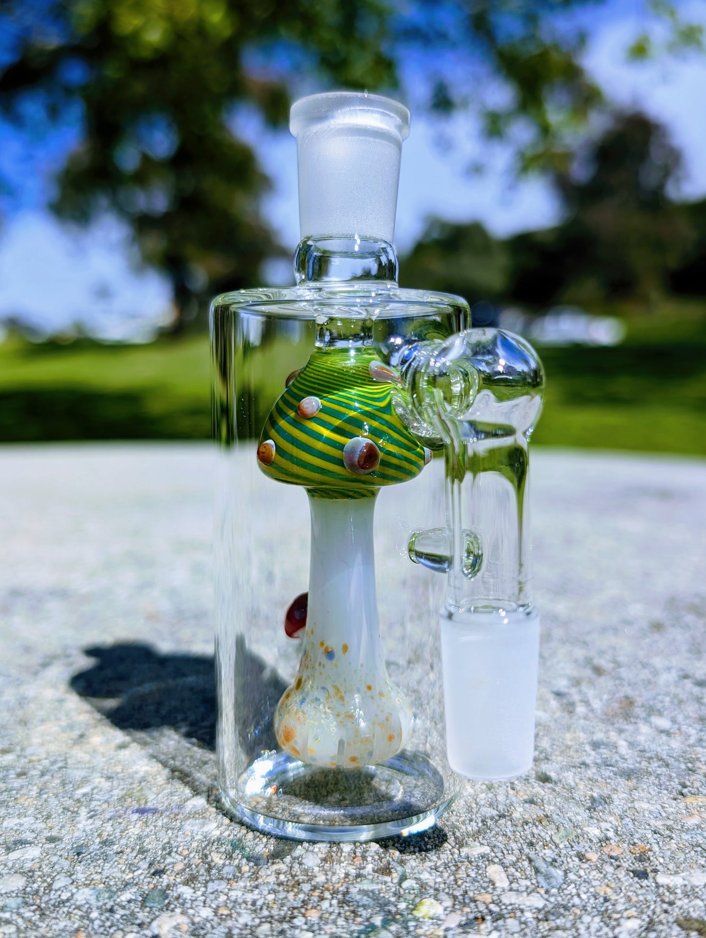 5" 14mm 90° Magic Mushroom Perc Ash Catcher