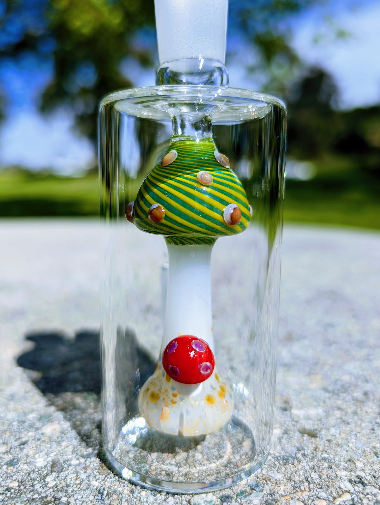 5" 14mm 90° Magic Mushroom Perc Ash Catcher